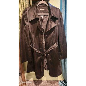 Women's black trenchcoat size 14/16 from dressbarn